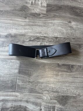 Club monaco Black Wide Leather Belt - womens small